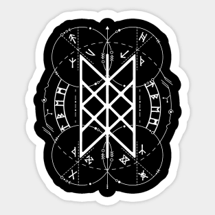 Web of Wyrd | Norse Pagan Symbol Sticker